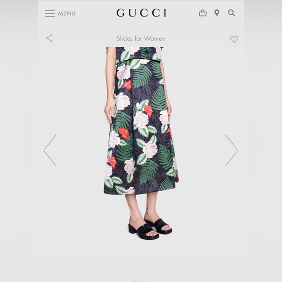 GUCCI Women's rubber slide sandal - Picture 5 of 5